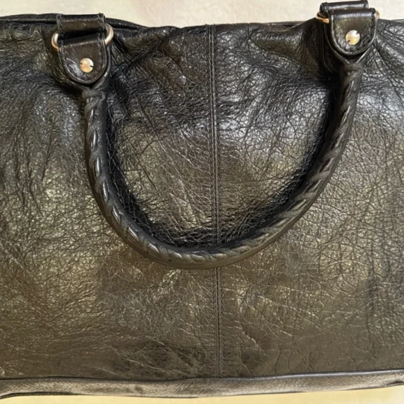 BALENCIAGA BLACK LAMBSKIN LEATHER - UNISEX WORK BAG - Picture 3 of 16